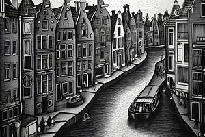 Die Stadt Amsterdam von Artsy