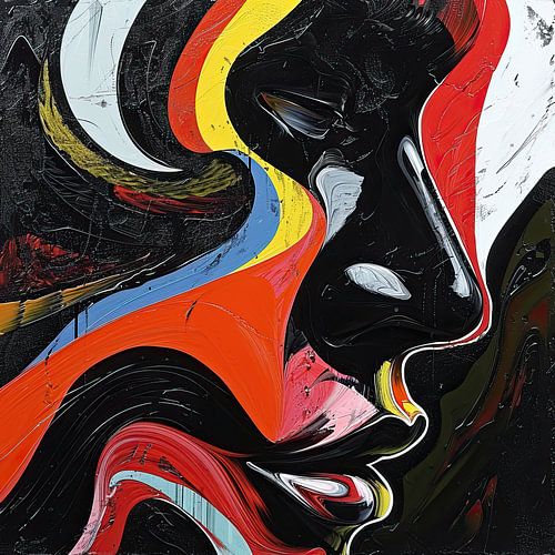 Modern Portrait | Colourful Face Contrast
