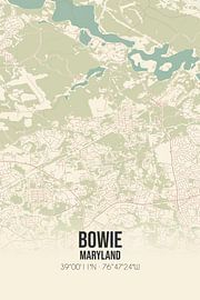 Vintage map of Bowie (Maryland), USA. by Prints of Place