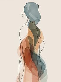 Abstrakt Frau Stil Abstrakt