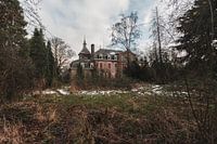 Abandoned urbex Castle in the Winter Wilderness in Belgium