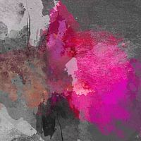Gray pink abstract