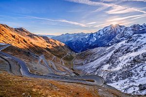 Sonnenaufgang auf dem Stilfser Joch