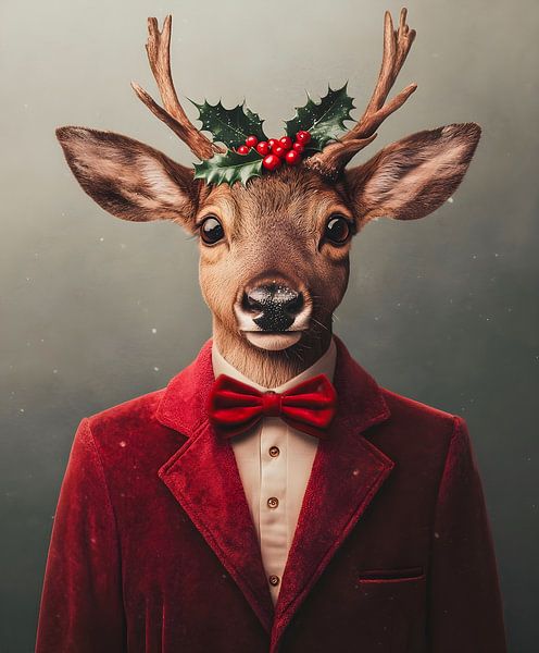 Weihnachtshirsch von But First Framing