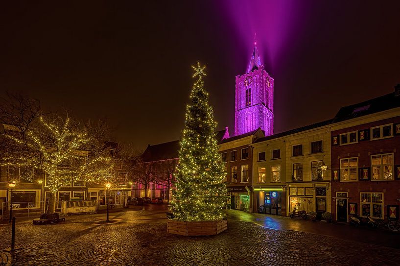 Grote Markt Schiedam van Leon Okkenburg