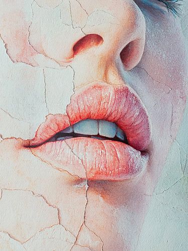 Modernes abstraktes Porträt