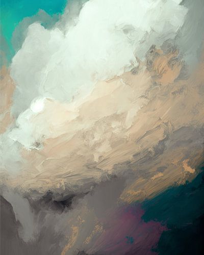 Abstrait moderne dans des tons clairs et chauds.