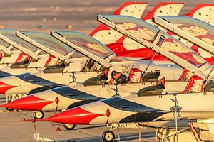 L'équipe de démonstration de l'U.S. Air Force, les Thunderbirds.