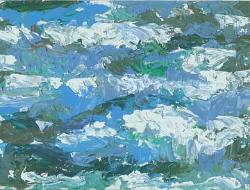 Noordzee golven van Paul Nieuwendijk