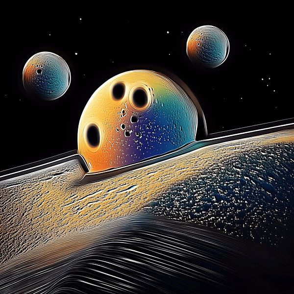 Cradle of the three moons by Vythryd Arts