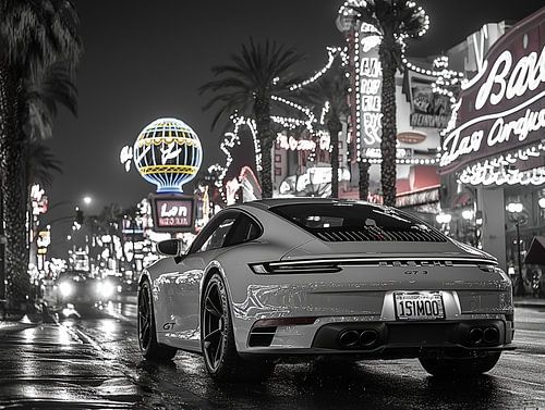 Porsche in Las Vegas _ Monochrome