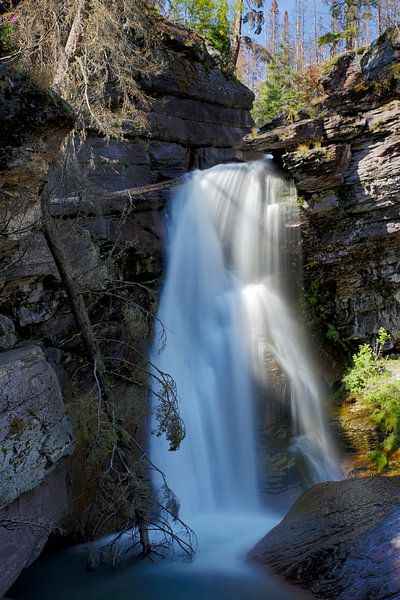 Chutes de Baring, parc national des Glaciers, Montana par Frank Fichtmüller