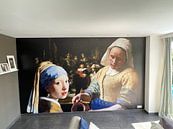 Kundenfoto: Das Mädchen mit dem Perlenohrgehänge - das Milchmädche - Johannes Vermeer von Lia Morcus