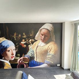 Customer photo: Girl with a Pearl Earring  -  the milkmaid - Johannes Vermeer by Lia Morcus