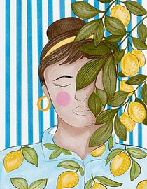 Serene Lemon Woman by Nikita Jariwala