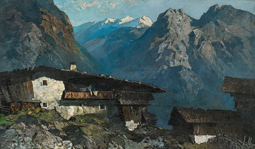 Oskar Mulley, Bauernhof in Tirol von Atelier Liesjes