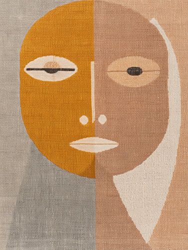 Bohème-Porträt in Erdtönen