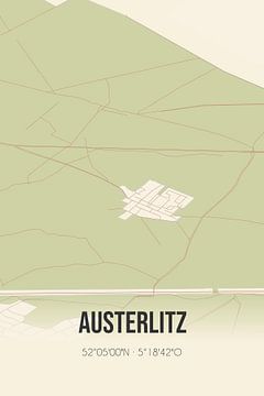 Vintage landkaart van Austerlitz (Utrecht) van Rezona