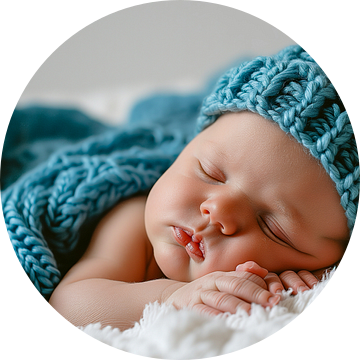 Slapende pasgeboren jongen in de eerste levensdagen van Animaflora PicsStock
