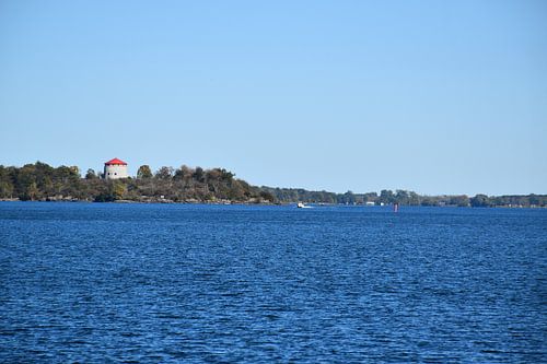 De rivier de Saint-Laurent in de zomer