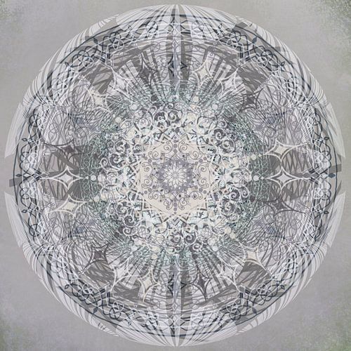 Kaleidoscoop in grijstinten