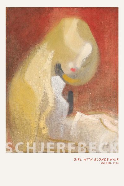 Helene Schjerfbeck - Fille aux cheveux blonds par Old Masters