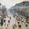 The Boulevard Montmartre on a Winter Morning, Camille Pissarro