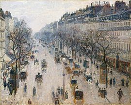 Der Boulevard Montmartre an einem Wintermorgen, Camille Pissarro