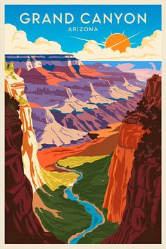 Grand Canyon, Arizona van Poster Art Shop