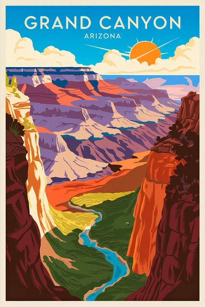 Grand Canyon, Arizona by Poster Art Shop