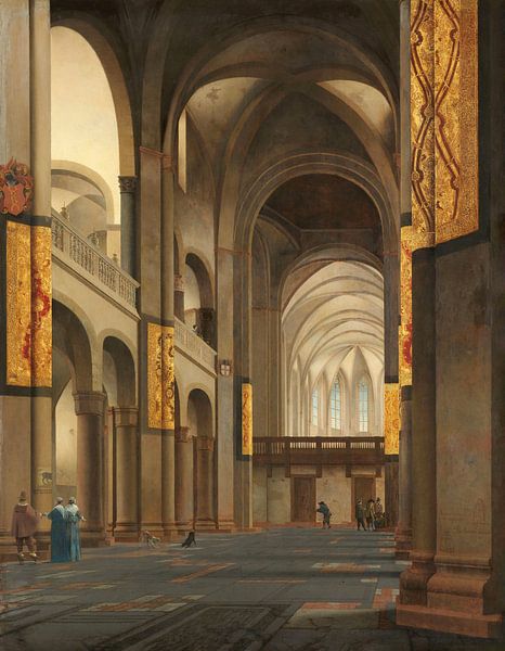 Das Kirchenschiff und der Chor der Mariakerk in Utrecht, Pieter Jansz. Saenredam, 1641 von Marieke de Koning