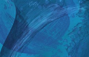 Wassertrichter in Blau
