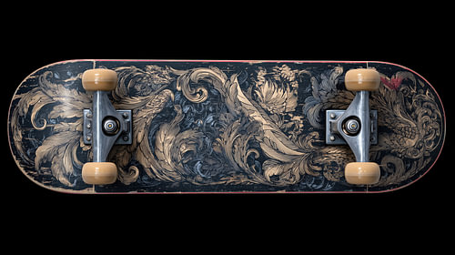Versierde skateboard panorama