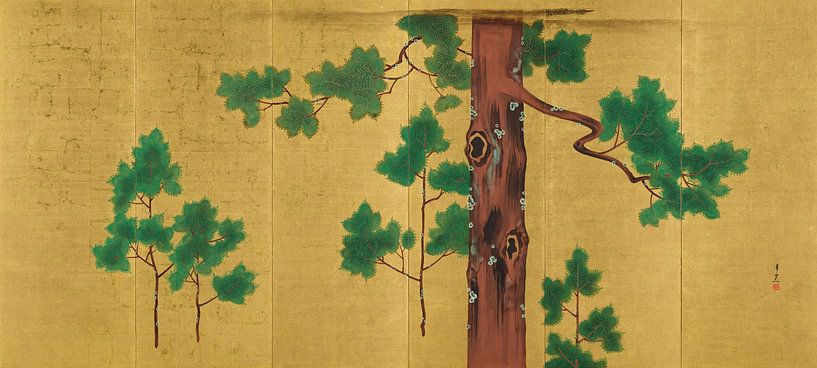 Hinoki Cypress Tree, Suzuki Kiitsu by Masterful Masters