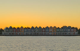 Sunset in Houten – Rainbow Houses (Netherlands)