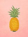 Minimal art Zomervibes ananas van RickyAP thumbnail