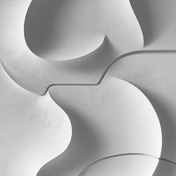 Geometric Waves of Restful White by Color Square