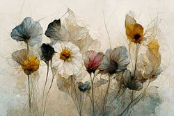 Droge bloemen boeket