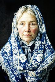 Das Gesicht der Generationen in Delfter Blau