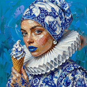 La Jeune Fille à la perle « Tentation bleu de Delft »