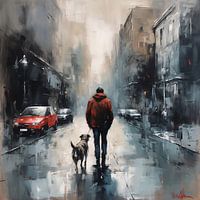 De rust van een lege straat