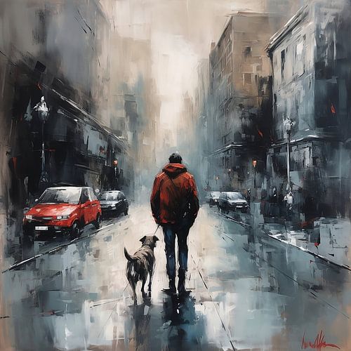 La tranquillité d'une rue vide