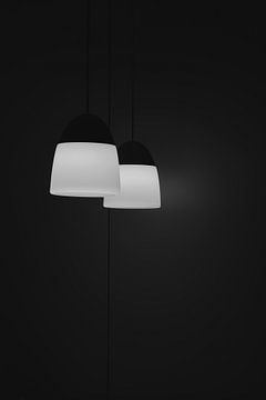 Interior Design Lamp Black & White Edition van Faucon Alexis