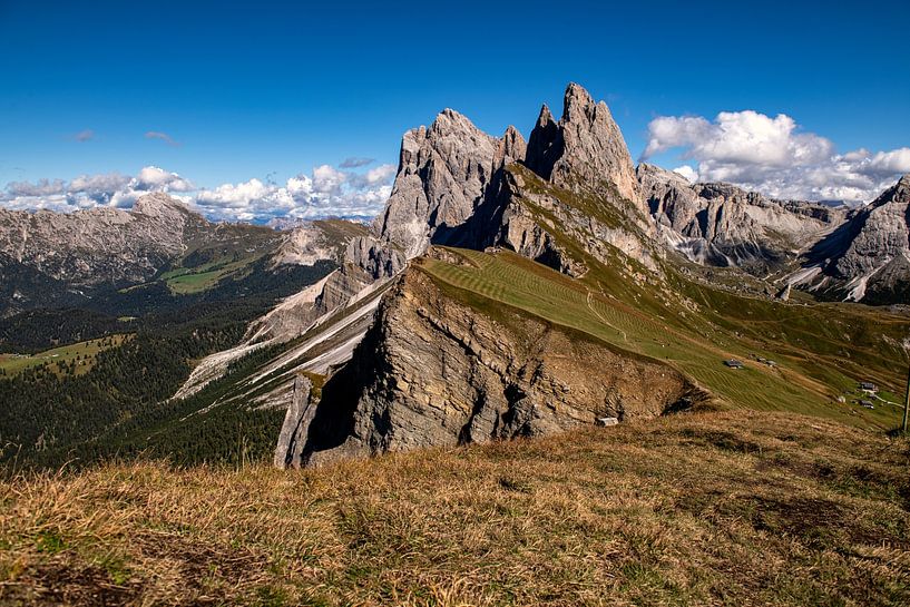 Seceda du groupe Geisler dans les Dolomites par Michael Bollen