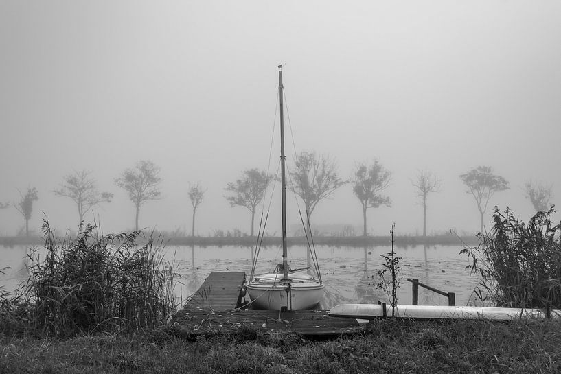 Fog above Breevaart von Rinus Lasschuyt Fotografie
