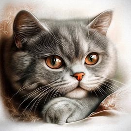 Amber-coloured eyes by Jutta Maria Pusl