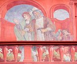 Fresko am Basler Rathaus in der Schweiz von Joost Adriaanse Miniaturansicht