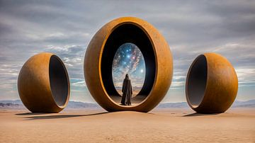 De sferen van het universum van Klaus Tesching - Art-AI