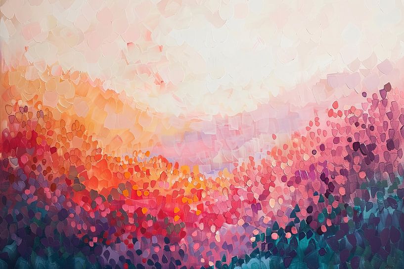 Summer Evening Hues by Abstract Painting