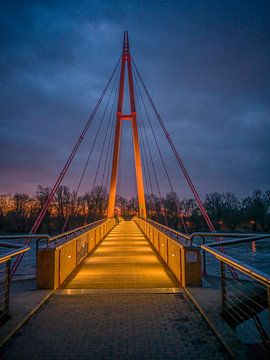 Magdeburg - Rotehornbrücke am Cracauer Wasserfall von t.ART